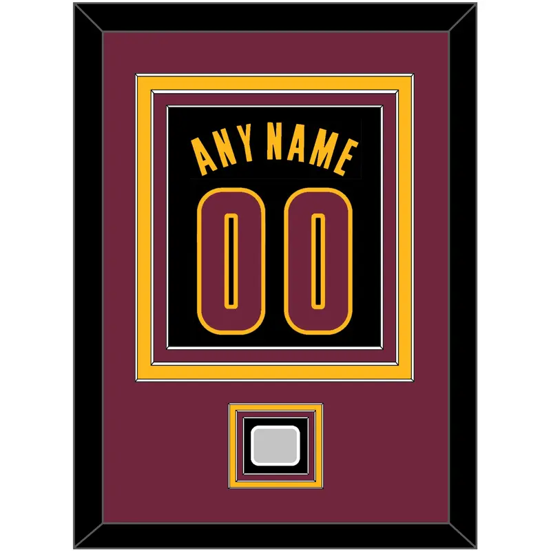 Cleveland Name & Number With Finals Patch - Black Pride (2015-2017) - Triple Mat 3