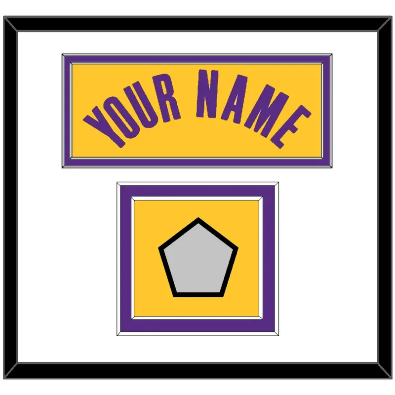 Los Angeles Name & Trophy Patch - Yellow Icon - Double Mat 1