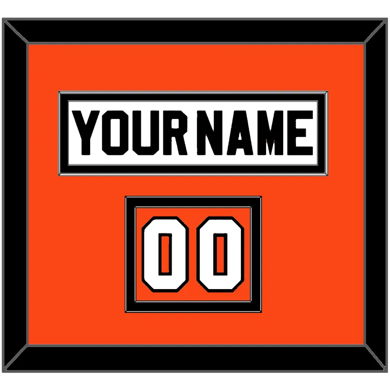 Philadelphia Nameplate & Number (Shoulder) - Road White (2007-2010) - Double Mat 3