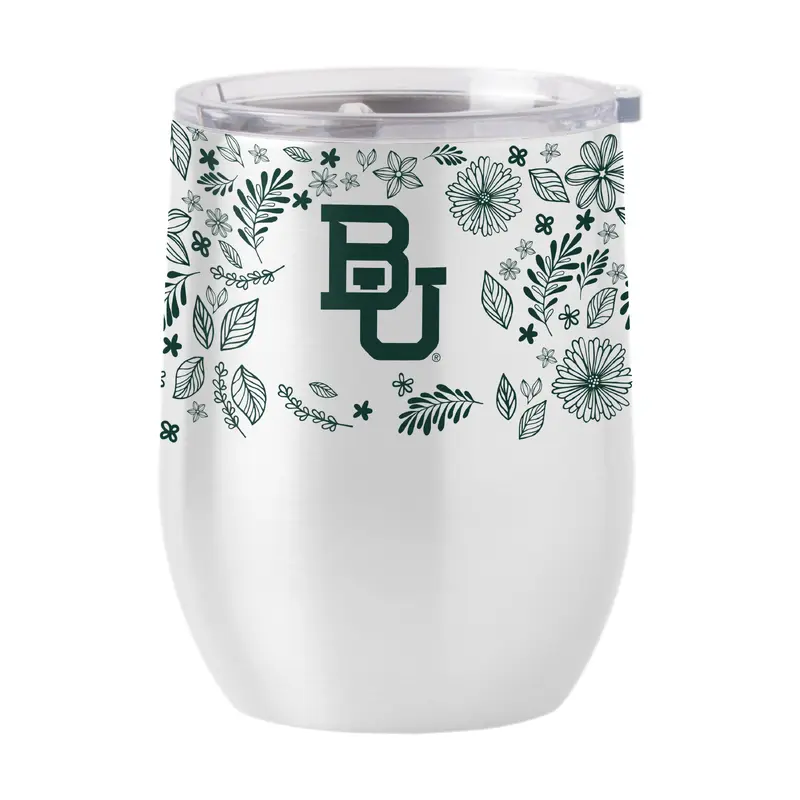 Baylor 16oz Botanical Stainless Curved Beverage