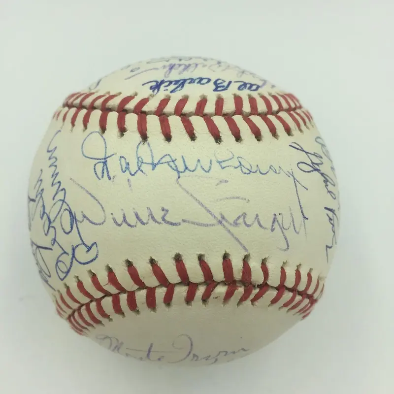 Nice Hall Of Fame Multi Signed Baseball With 24 Sigs Killebrew Stargell Robinson