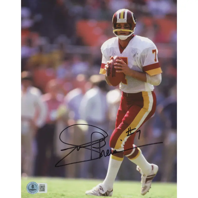 Commanders Joe Theismann Authentic Signed 8x10 Photo Autographed BAS #BP56160