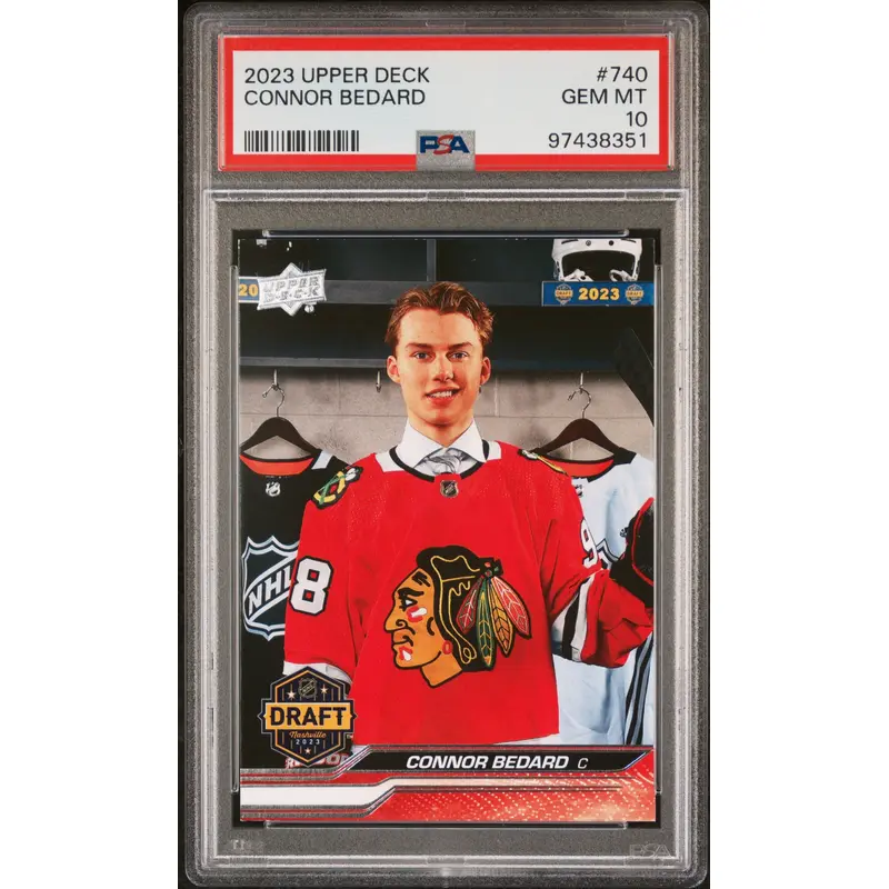 Connor Bedard 2023 Upper Deck Rookie #740 PSA 10 Gem Mint