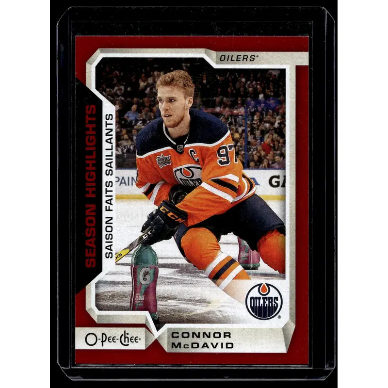 2018-19 O-Pee-Chee - Red Blank Back - Season Highlights - Connor McDavid #554