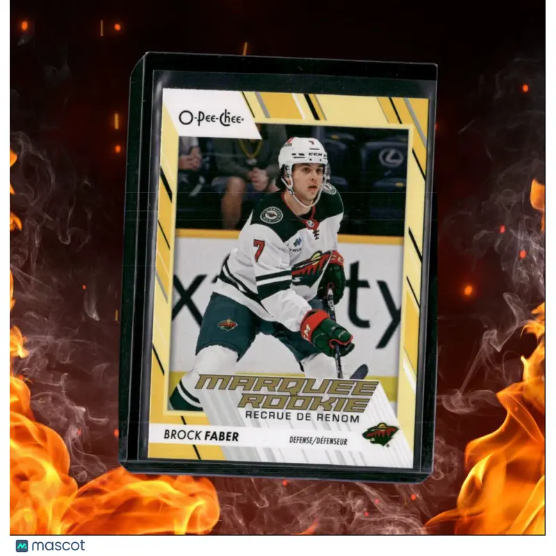 2023-24 O-Pee-Chee Brock Faber Yellow #580