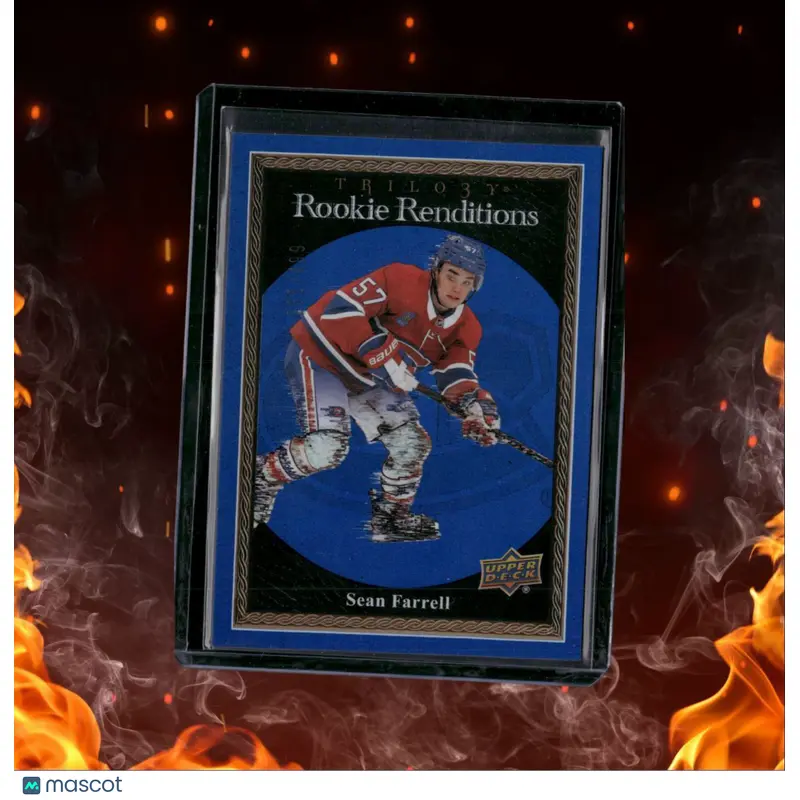 2023-24 Upper Deck Trilogy Sean Farrell Renditions Blue Rookie 235/499 #RR-8