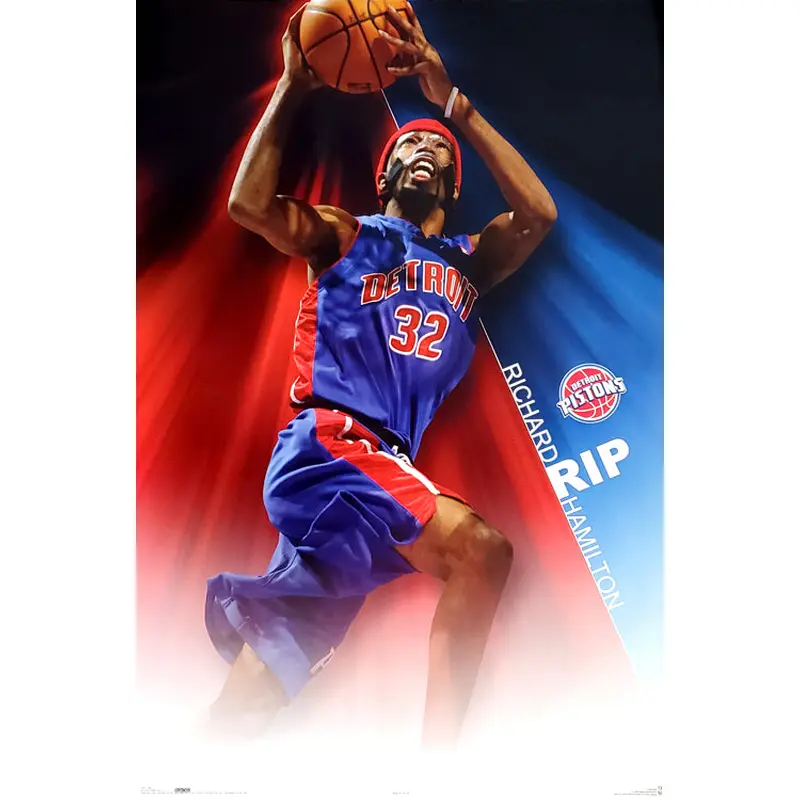 Richard Hamilton "RIP" Detroit Pistons NBA Action Poster - Costacos 2006