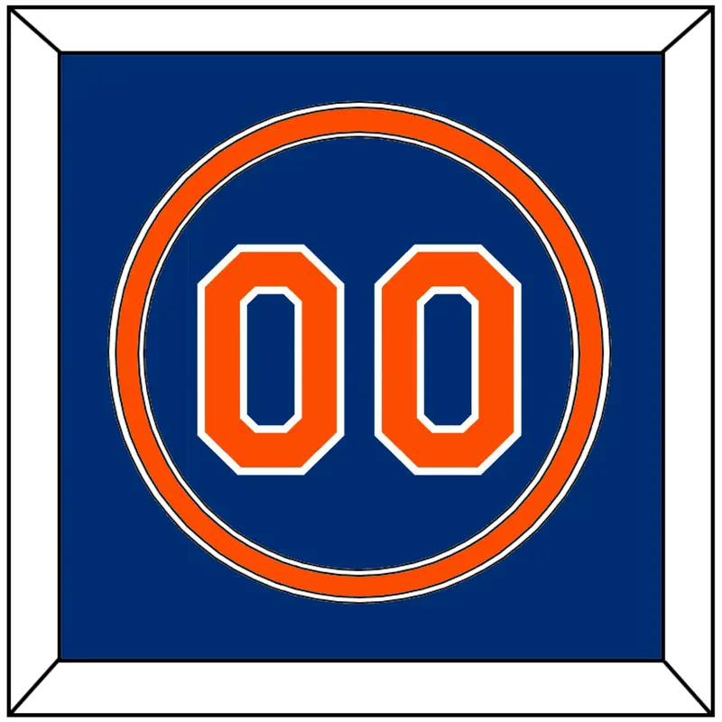 New York Number - Alternate Home Blue - Double Mat 2