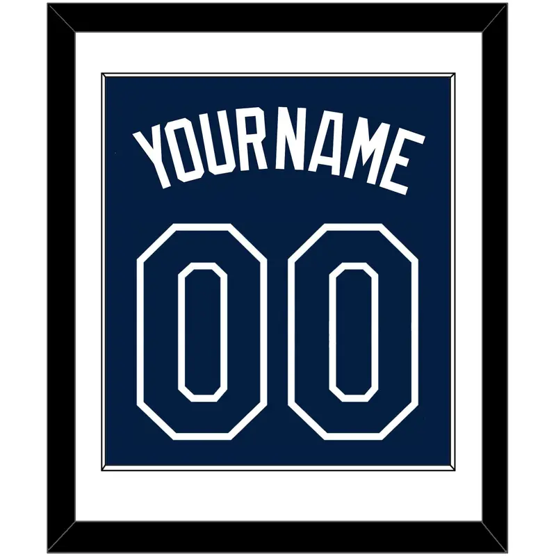 Tampa Bay Name & Number - Alternate Navy - Single Mat 1