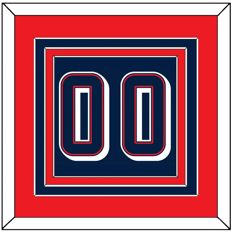 United States Mens Basketball Number - 2024 Olympics Road Blue - Triple Mat 3