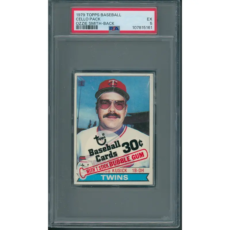 1979 Topps Baseball Unopened Cello Pack PSA 5 Smith Back *5161