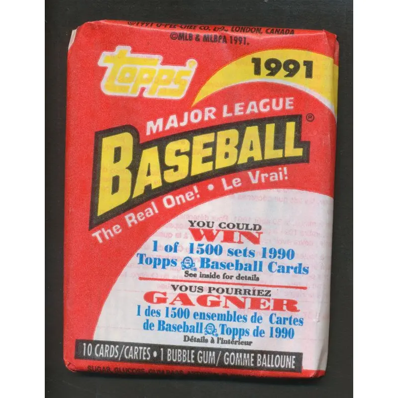 1991 OPC O-Pee-Chee Baseball Unopened Wax Pack