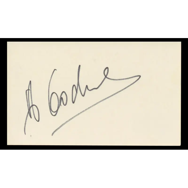 Alexander Godunov Die Hard Authentic Signed 3x5 Index Card BAS #BT01237