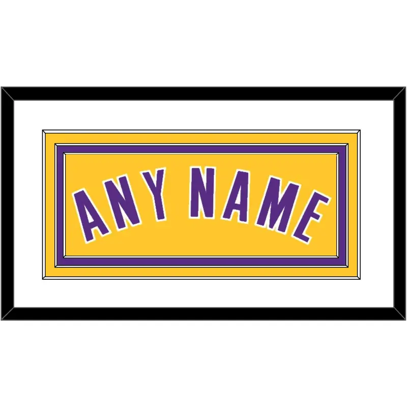 Los Angeles Name - Home Yellow (1999-2018) - Triple Mat 1