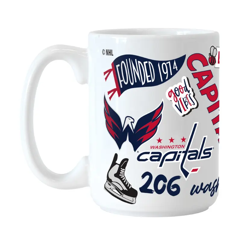 Washington Capitals 15oz Native Sublimated Mug