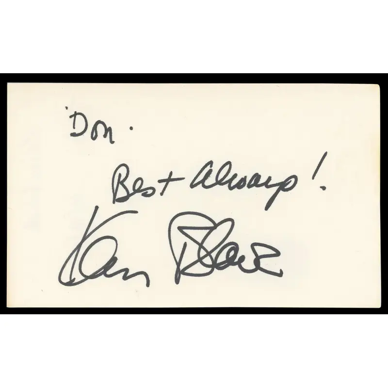 Karen Black The Great Gatsby "Best Always!" Signed 3x5 Index Card BAS #AD70408