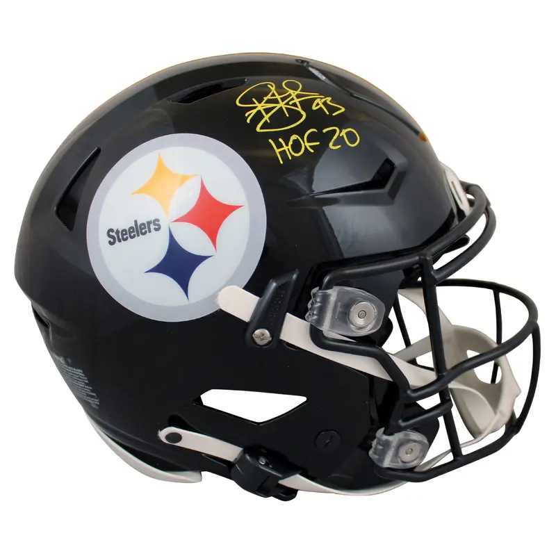 Steelers Troy Polamalu "HOF 20" Signed Speed Flex Full Size Helmet BAS Witnessed