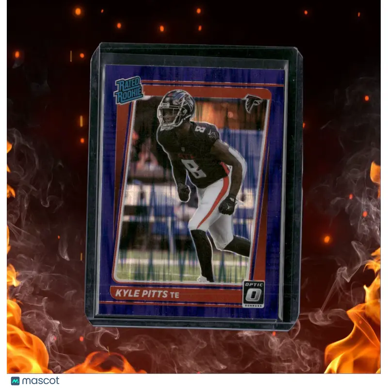 2021 Donruss Optic Kyle Pitts Purple Shimmer Prizm Rated Rookie #211