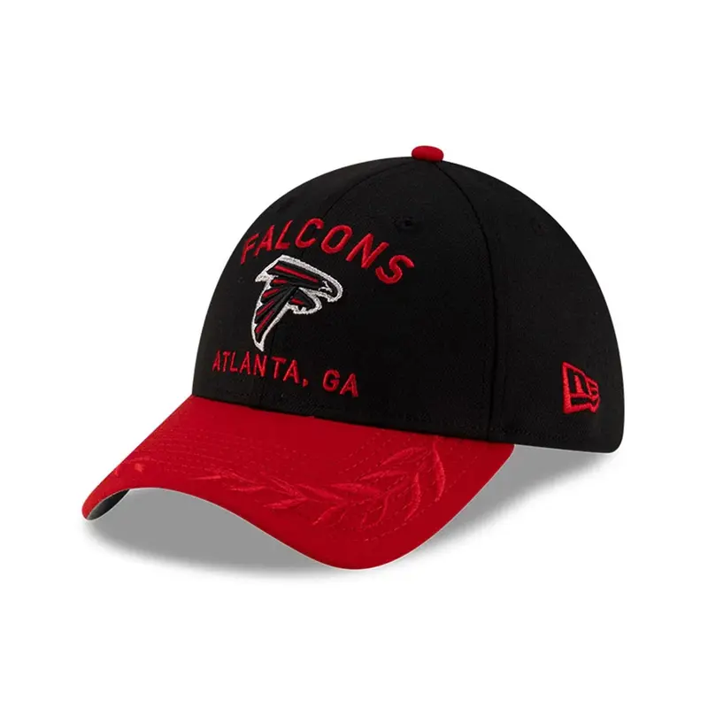 Atlanta Falcons NFL Draft 2025 Black 39THIRTY Stretch Fit Cap