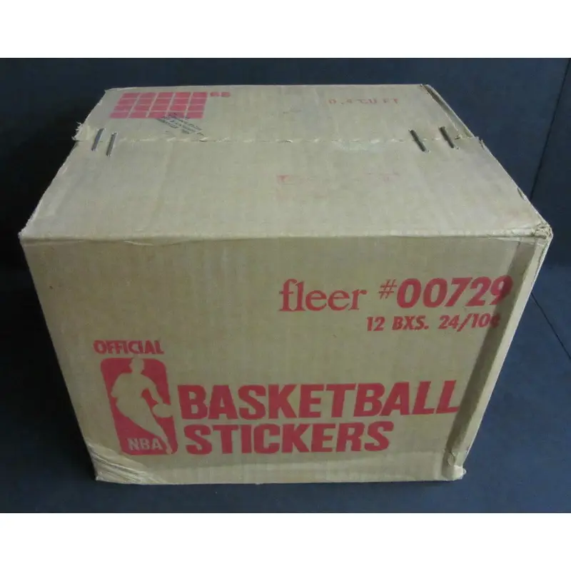 1976/77 Fleer Basketball Stickers Unopened Wax Case (12 Box)