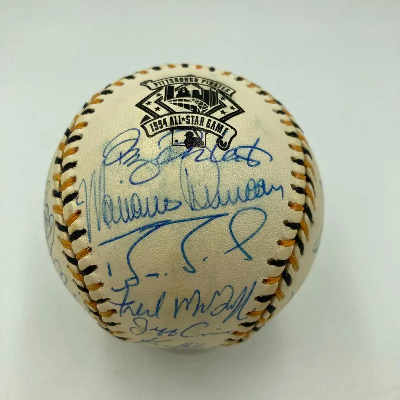 1994 All Star Game National League Team Signed Baseball Barry Bonds PSA DNA COA