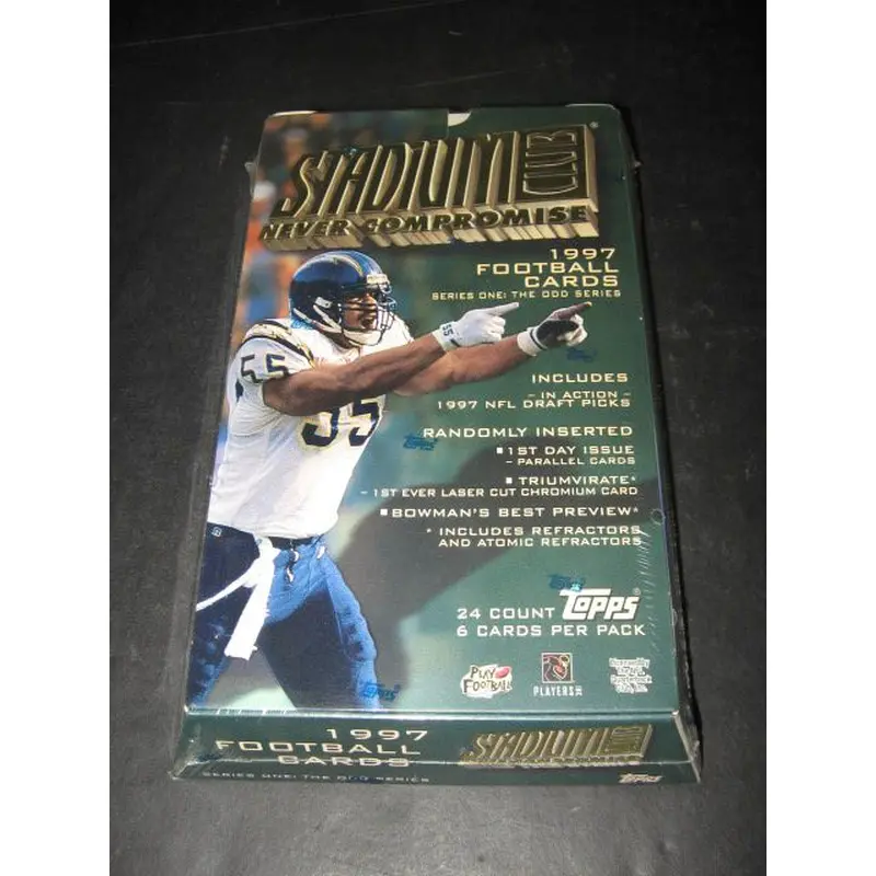 1997 Topps Stadium Club Football Series 1 Box (Retail) (24/6)