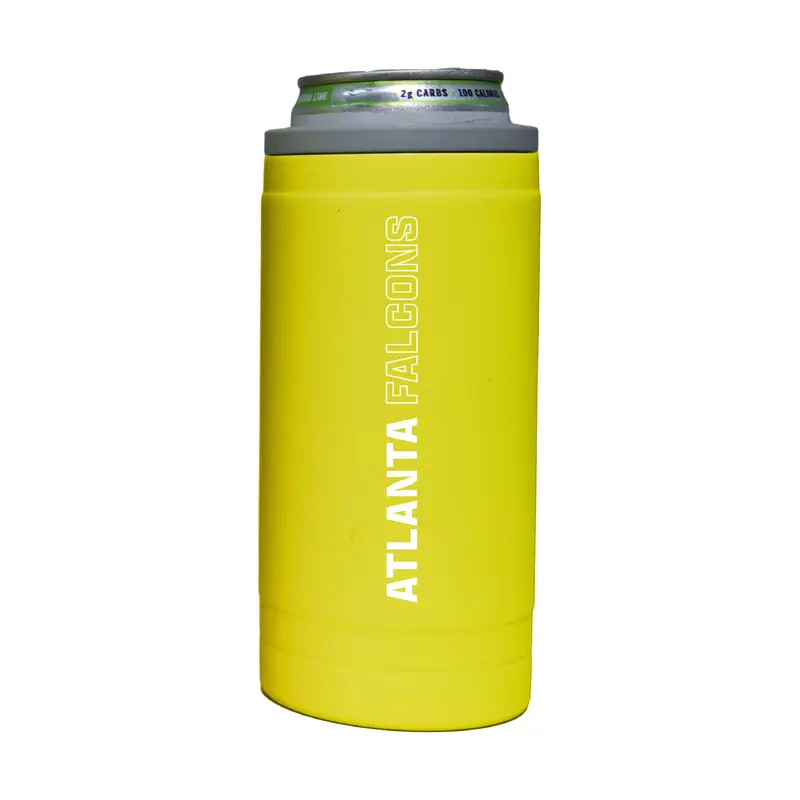 Atlanta Falcons 12oz Cru Stacked Soft Touch Slim Coolie