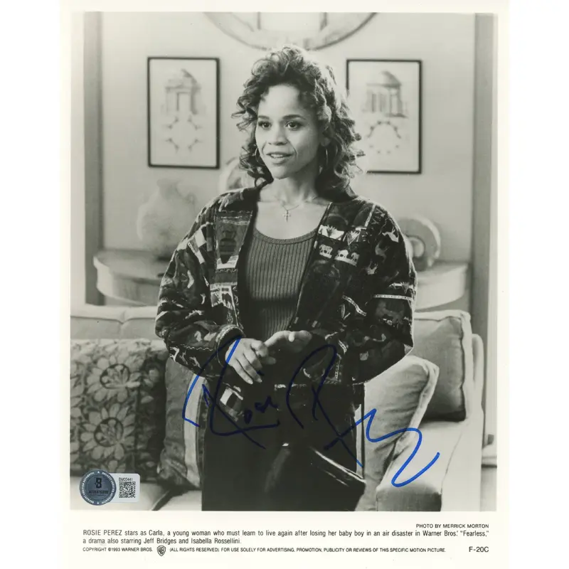Rosie Perez Fearless Authentic Signed 8x10 Photo Autographed BAS #BM03441
