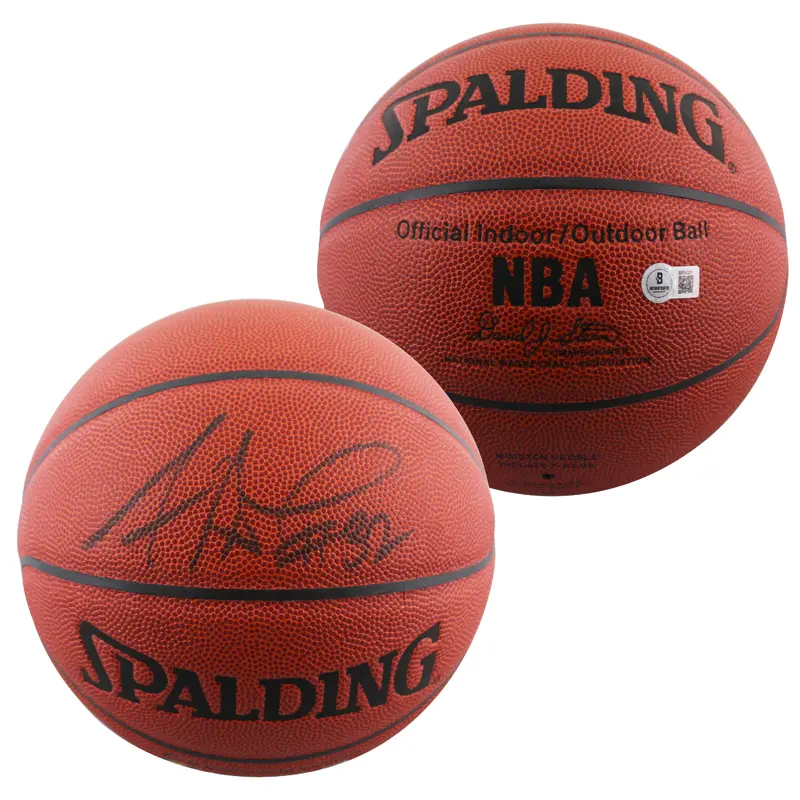 Suns Amare Stoudemire Authentic Signed Spalding Indoor/O Basketball BAS #BR84331