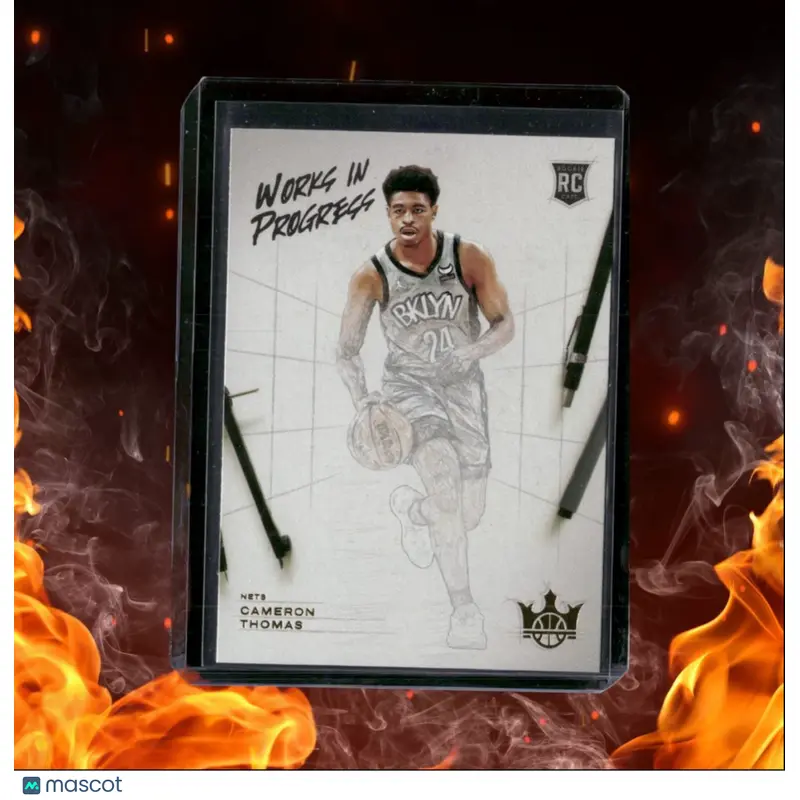 2021-22 Panini Court Kings Cameron Thomas Work in Progress Rookie #21
