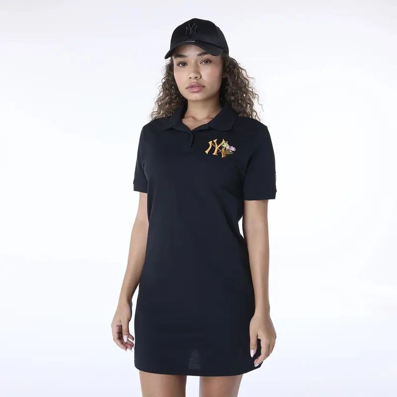 New York Yankees Womens MLB Black Tennis Dress