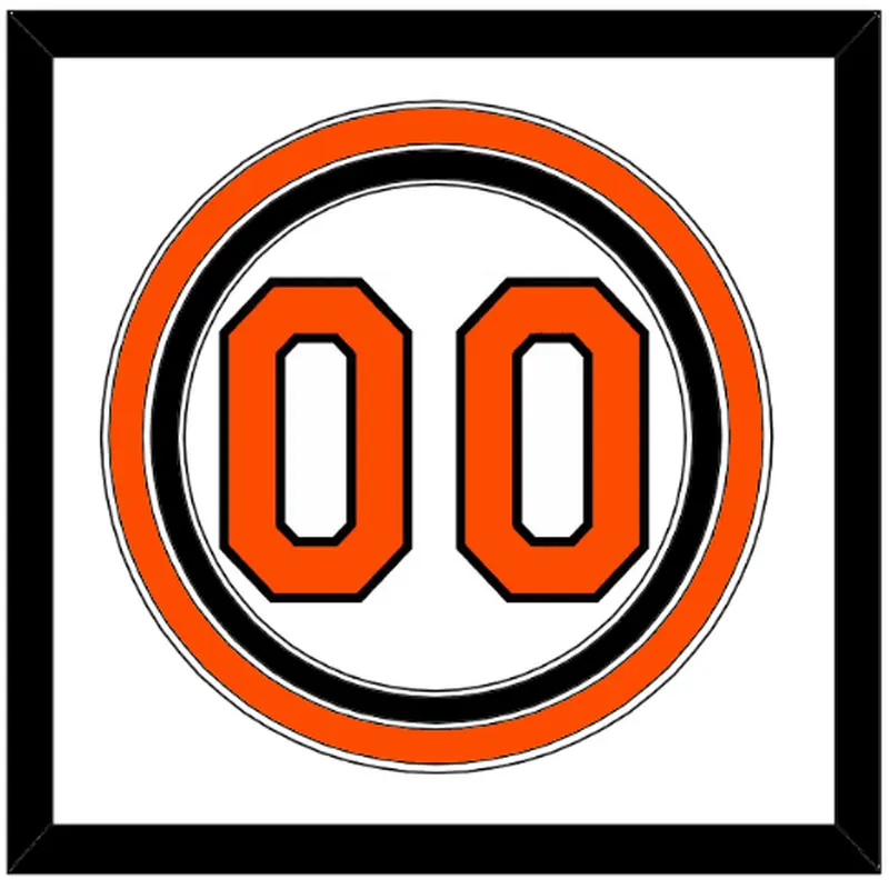 Baltimore Number - Home White (2004-2008) - Triple Mat 1