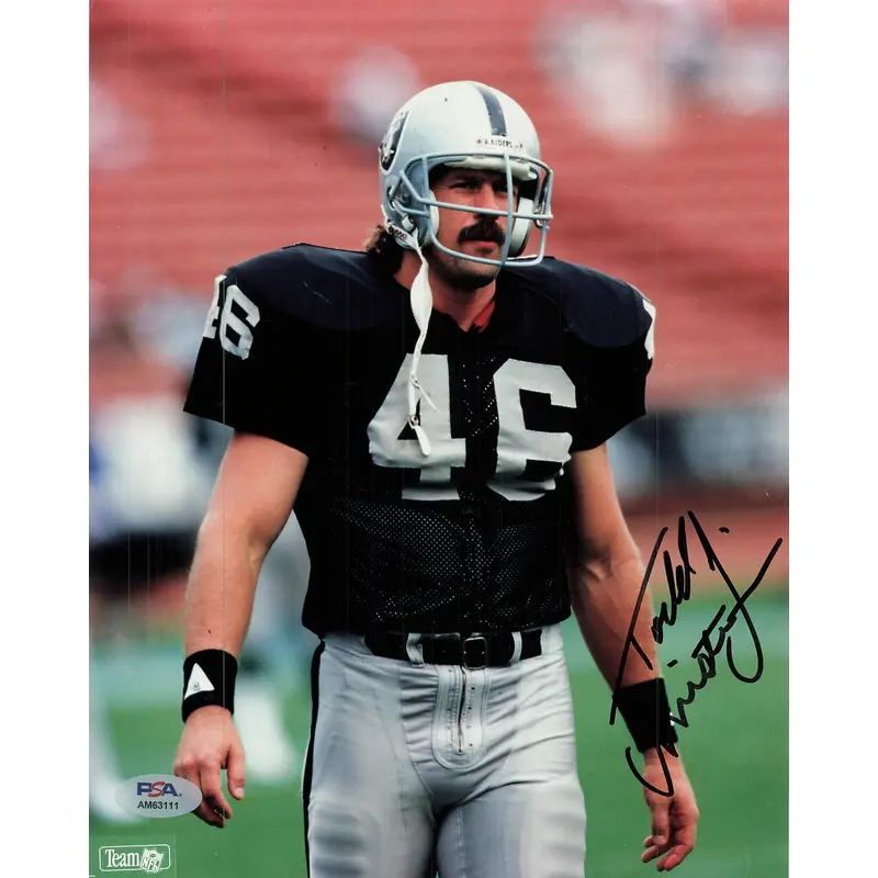 Todd Christiansen signed 8x10 photo PSA/DNA Raiders Autographed