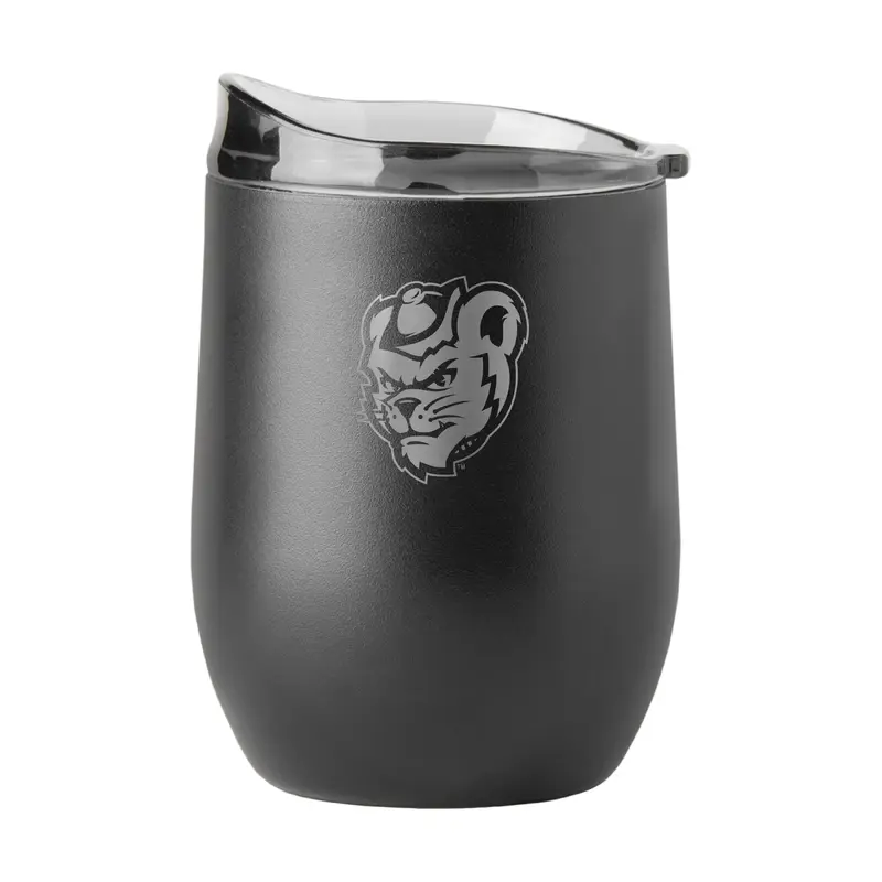Sam Houston State 16oz Gun Metal Powder Coat Curved Beverage