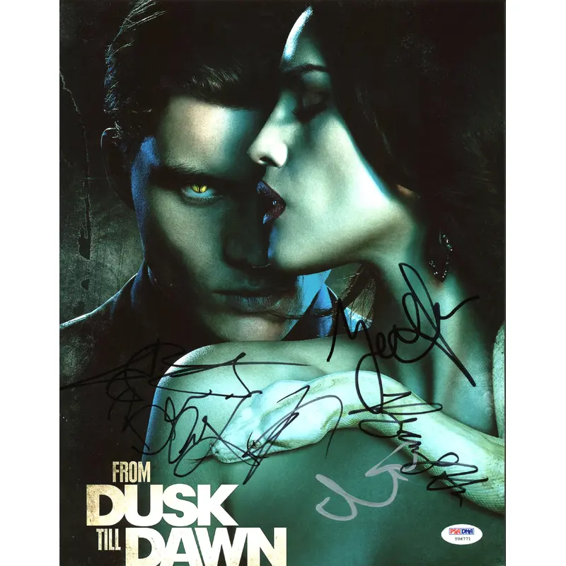 From Dusk Till Dawn Cast (6) Authentic Signed 11X14 Photo PSA/DNA #Y06771