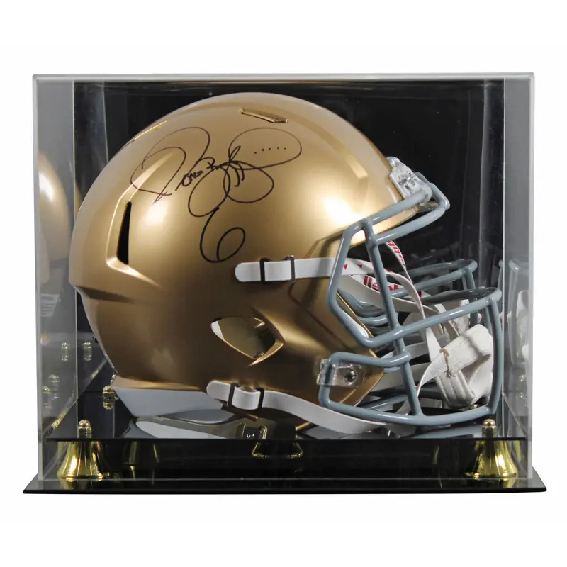 Notre Dame Jerome Bettis Signed Full Size Speed Rep Helmet W/ Case BAS Witnessed