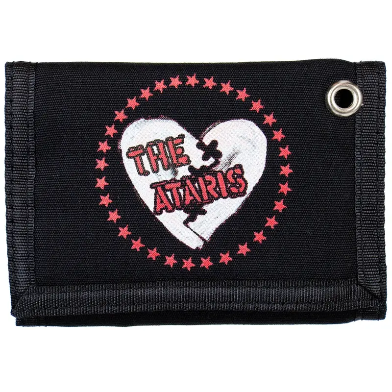 Ataris - Skull & Heart Nylon Tri-Fold Wallet