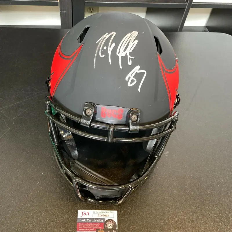 Rob Gronkowski Signed Tampa Bay Buccaneers Speed Full Size NFL Helmet JSA COA