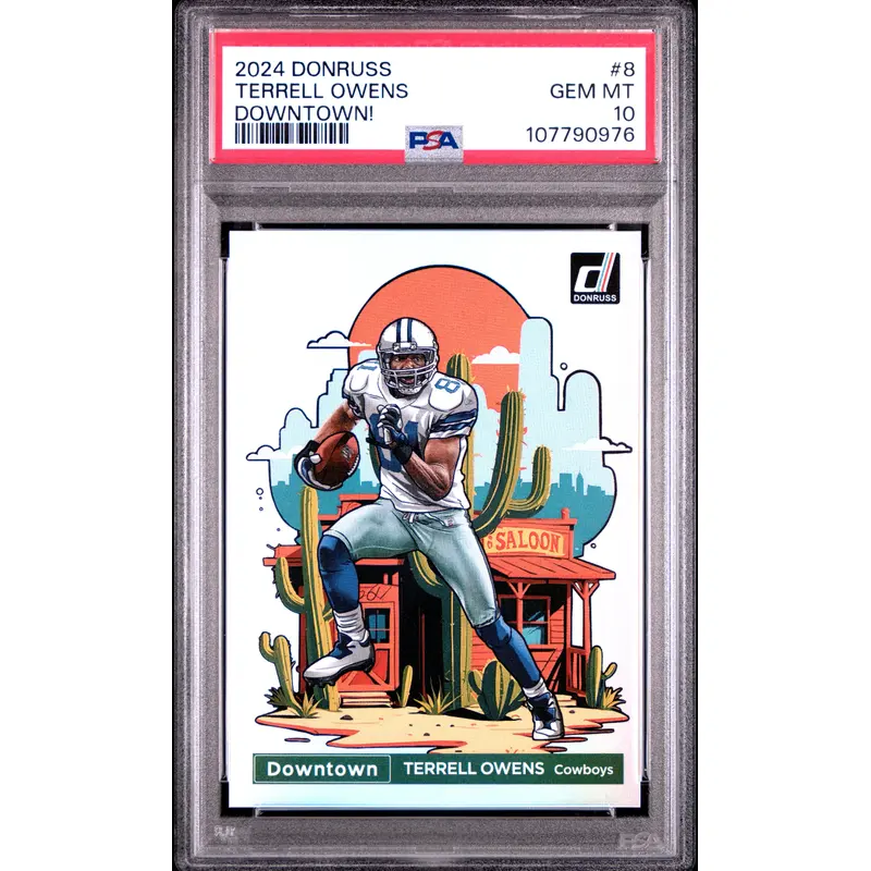 Terrell Owens 2024 Donruss Downtown PSA 10 Gem Mint