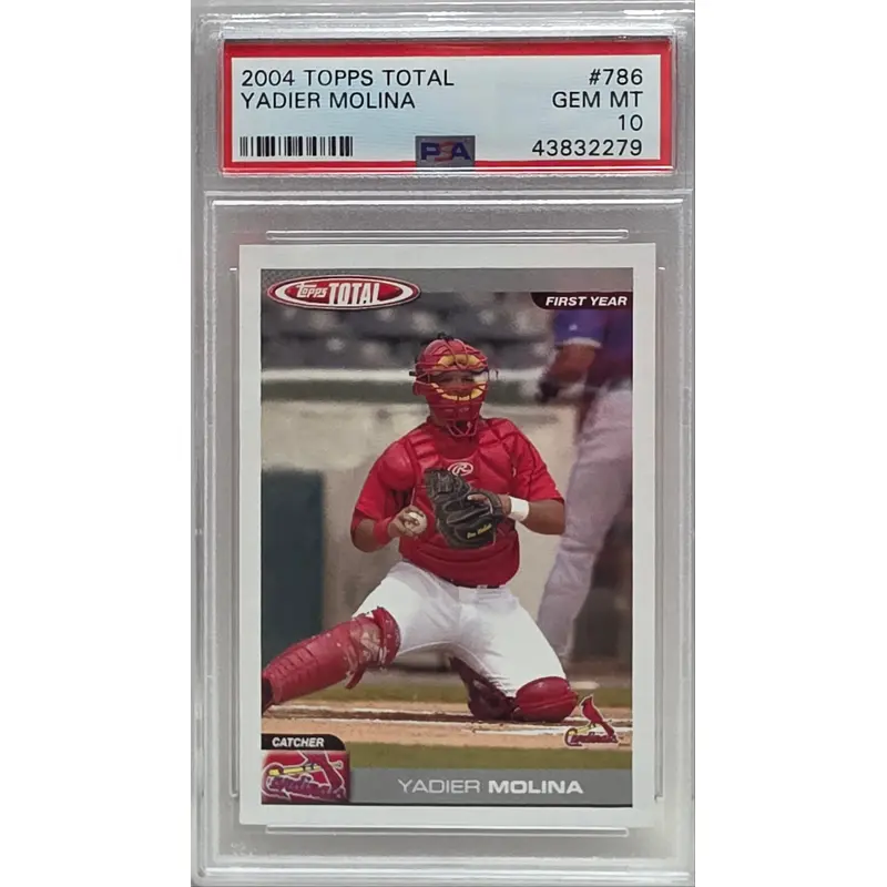 Yadier Molina 2004 Topps Total Rookie #786 PSA 10 Gem Mint