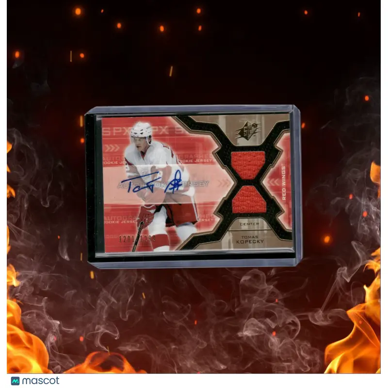 2006-07 Upper Deck SPx Tomas Kopecky Jersey Rookie Auto 1201/1299 #176