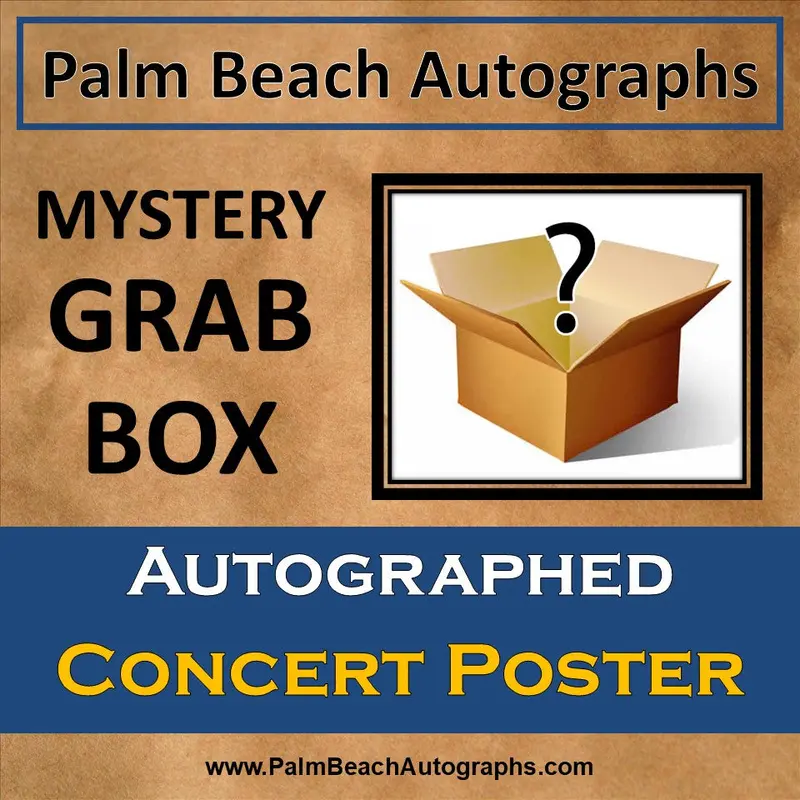 MYSTERY GRAB BOX - Autographed Concert Poster