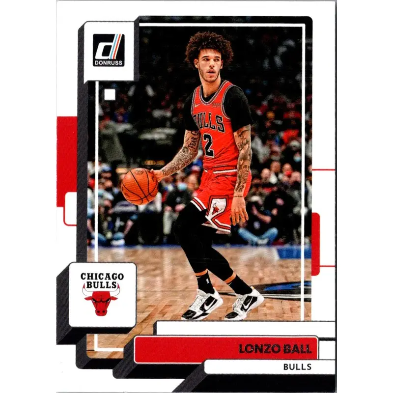 2022 Donruss Holo Laser Red/Gold Lonzo Ball #29