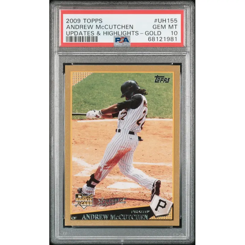 Andrew McCutchen 2009 Topps Update Gold Rookie #UH155 #72/2009 PSA 10 Gem Mint