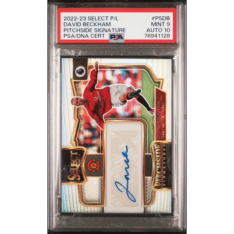 David Beckham 2022 Select Pitchside Signature PSA 9 Mint Auto 10