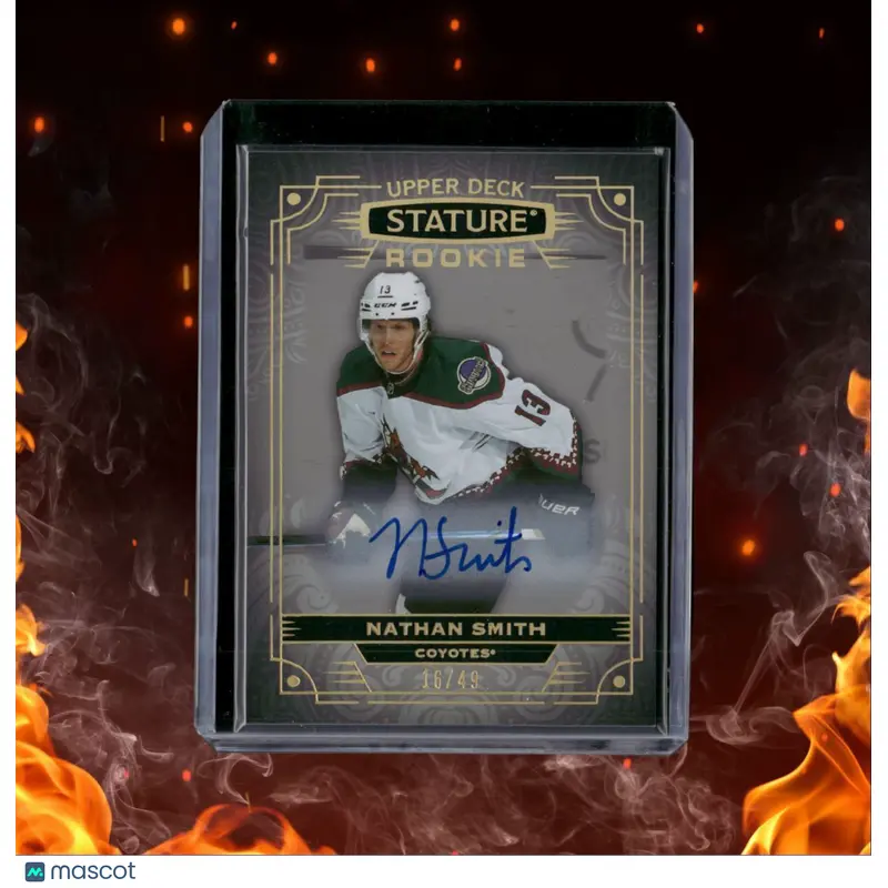 2022-23 Upper Deck Stature Nathan Smith Rookie Auto 16/49 #167