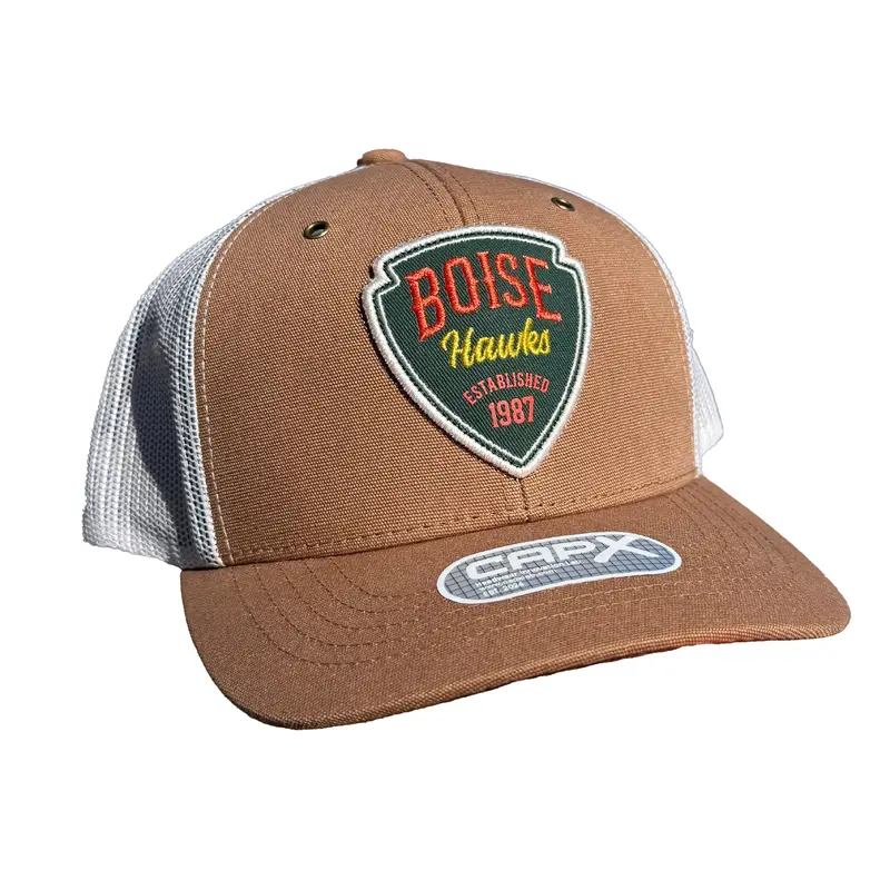 BOISE HAWKS ARROWHEAD CANVAS TRUCKER HAT