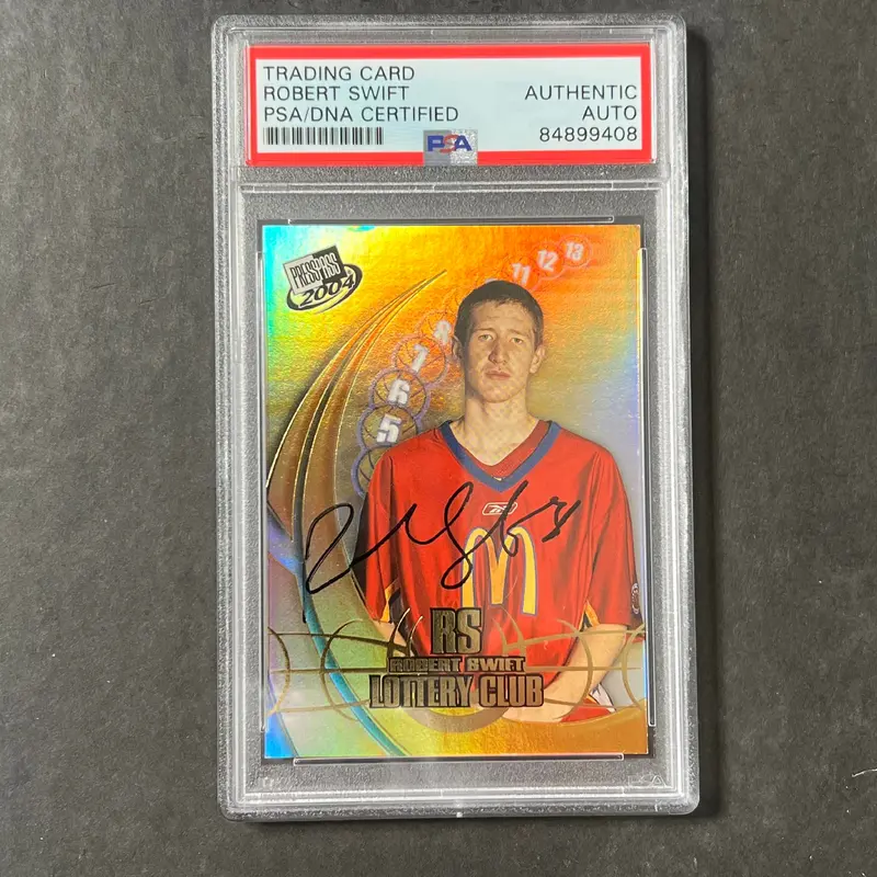 2004 PressPass 12/12 Robert Swift Signed Card AUTO PSA Slabbed Bakersfield