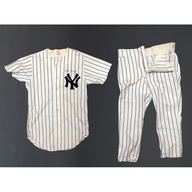 Lefty Gomez Signed 1970's New York Yankees Game Used Uniform Jersey With JSA COA