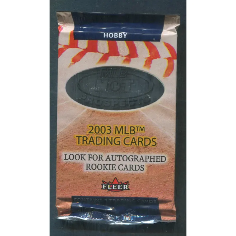 2003 Fleer MLB Hot Prospects Baseball Unopened Pack (Hobby) (5)